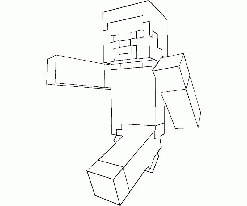 Plansa de colorat cu Minecraft 8 31